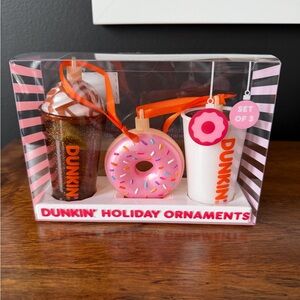 Dunkin Donuts Holiday Ornaments Set
